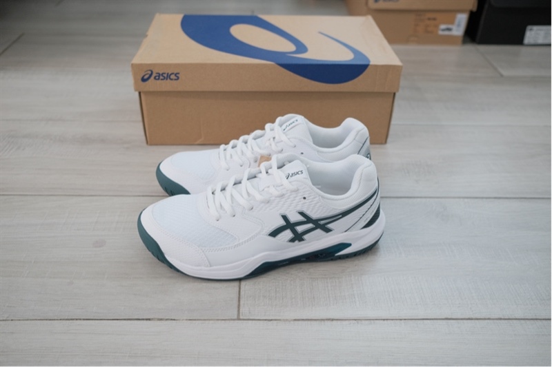 giay pickleball tennis asics gel dedicate 8 green 1041a408 104 4