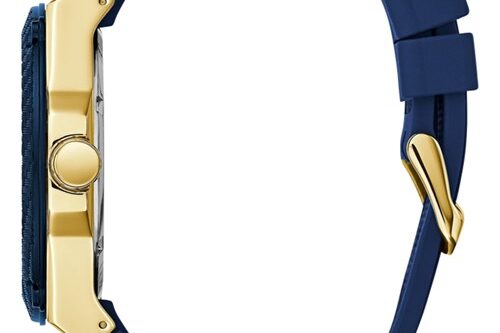 Đồng hồ Nam Guess gold tone case blue U1049G9
