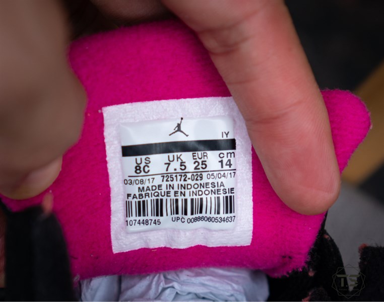Giày trẻ em Jordan 5 Black Pink (C) 725172-029