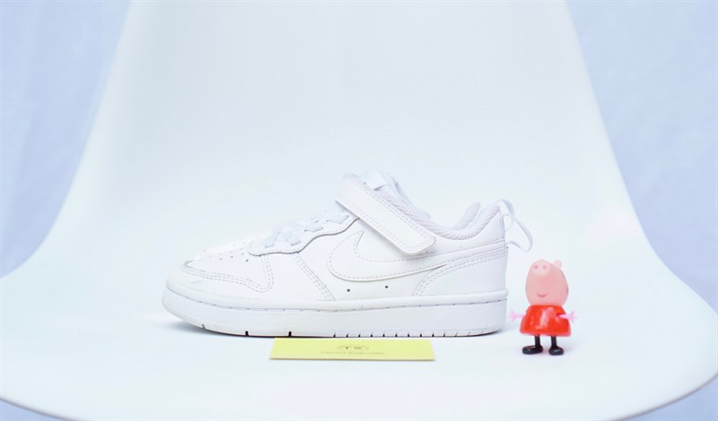 Giày trẻ em Nike Court Borough White (I) BQ5451-100 - 29.5