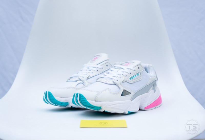 Giày adidas Falcon White Grey Pink EG5794