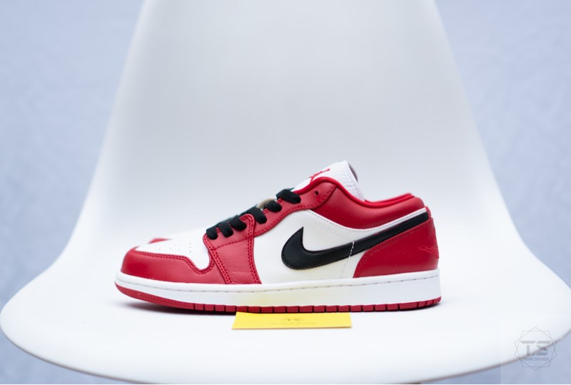 Giày Jordan 1 Low Gym Red Cus logo 553558-611 (Used) - 40