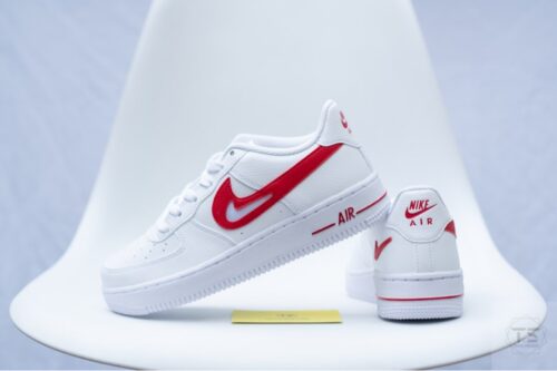 Giày Nike Air Force 1 Cut-Out White Red DR7970-100