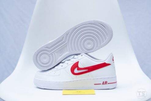 Giày Nike Air Force 1 Cut-Out White Red DR7970-100