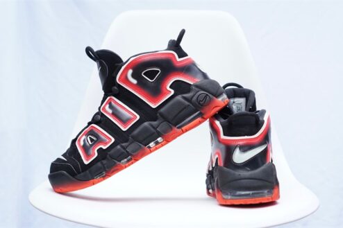 Giày Nike Air Uptempo Black White Laser Crimson CJ6129-001