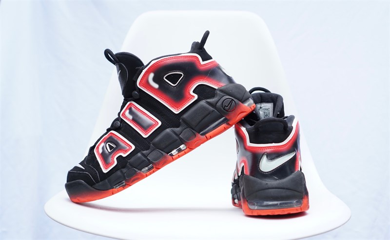 Giày Nike Air Uptempo Black White Laser Crimson CJ6129-001