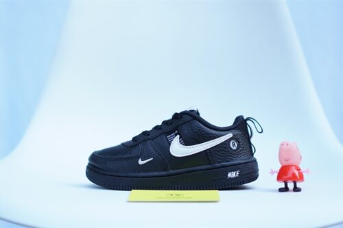 Giày trẻ em Nike Air Force 1 Black White AV4273-001 Used - 27