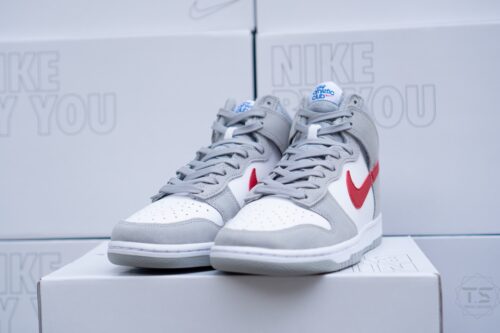 Giày Nike Dunk High Smoke Grey Red DJ6152-001