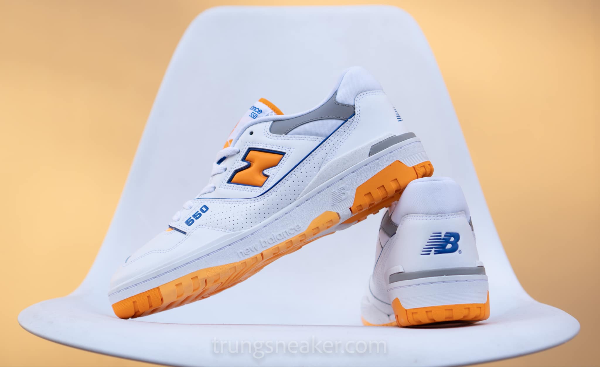 Giày New Balance 550 White Orange BB550WTO
