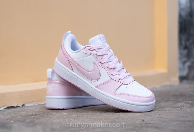 Giày Nike Court Borough 2 White Pink Pastel DQ0492-100