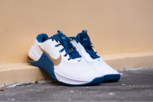 Giày tập luyện Nike Metcon 7 iD White Blue Gold DJ7031-991