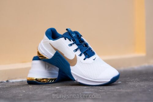 Giày tập luyện Nike Metcon 7 iD White Blue Gold DJ7031-991