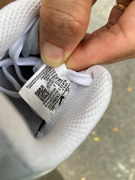 Giày trẻ em Nike Air Force 1 White Grey (N) CK0830-100