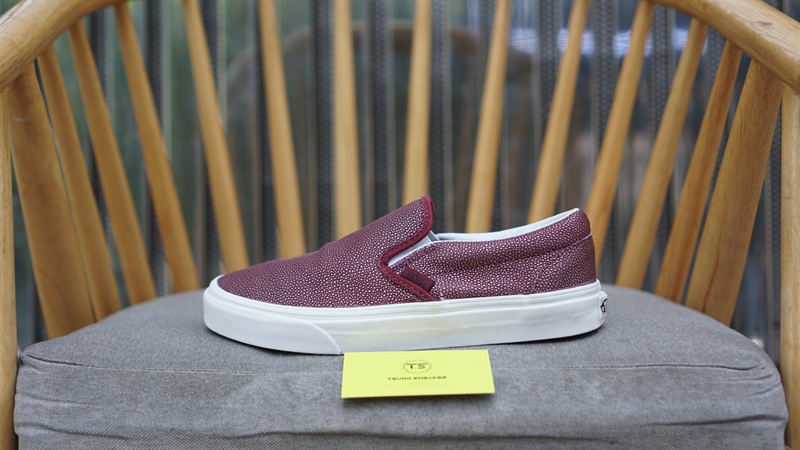 Giày Vans Slip On Burgundy Limited (N) 500714 - Trung Sneaker - Giày Chính  Hãng