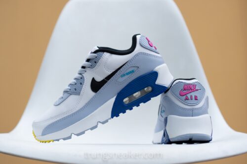 Giày Nike Air Max 90 White Blue Grey Dv3607-101 - Trung Sneaker - Giày  Chính Hãng