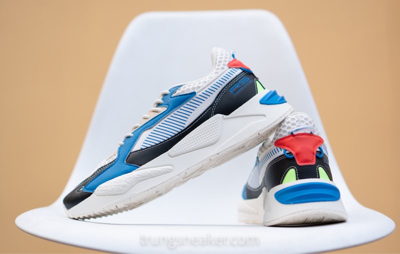 Giày Puma RS-Z Regenerate White Blue 381693-01 Giày Puma RS-Z Regenerate White Blue 381693-01