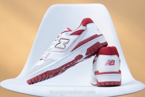 Giày New Balance 550 White Red Suede BB550STF