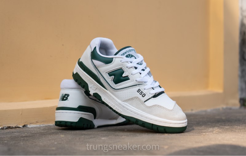 Giày New Balance 550 White Green BB550WT1 2hand Giày New Balance 550 White Green BB550WT1 2hand