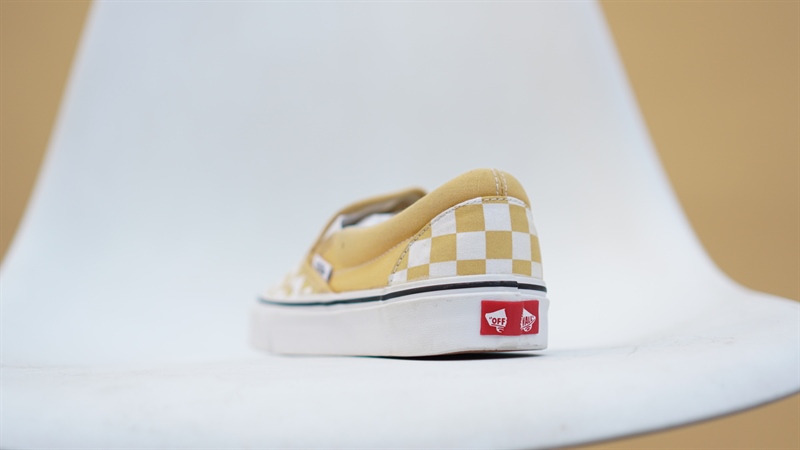 Giày Vans Slip on Checkerboard Yellow 500714 2hand Giày Vans Slip on Checkerboard Yellow 500714 2hand