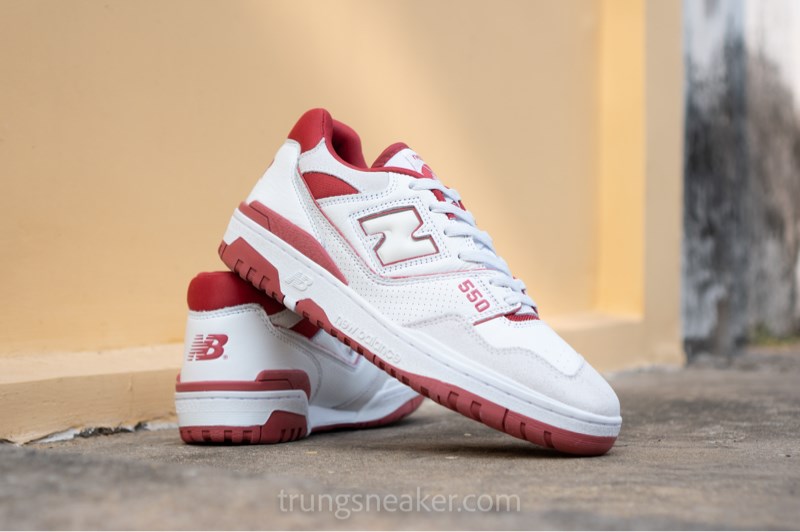Giày New Balance 550 White Red Suede BB550STF Giày New Balance 550 White Red Suede BB550STF