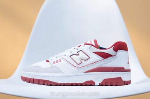 Giày New Balance 550 White Red Suede BB550STF - 43