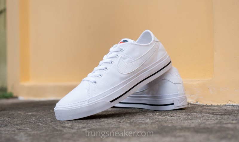 Giày Nike Court Legacy Canvas 'White' CW6539-100 Giày Nike Court Legacy Canvas 'White' CW6539-100