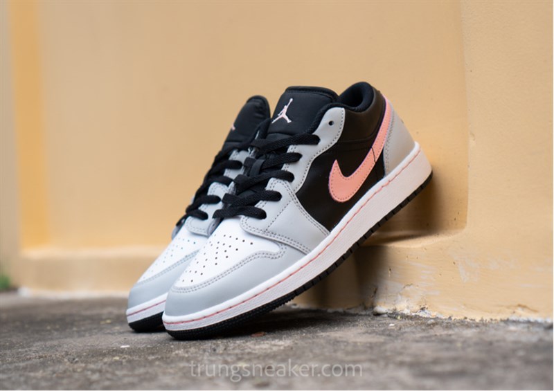 Giày Nike Air Jordan 1 Low Black Grey Pink 553560-062