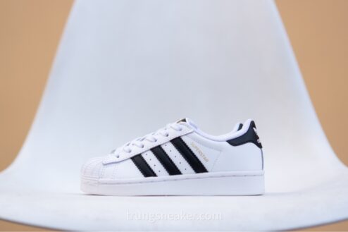 Giày trẻ em Adidas Superstar White Black FU7714 - 34