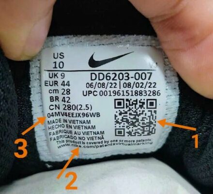 Cách Check Tem Giày Nike chính hãng( Tem có mã QR mẫu mới)