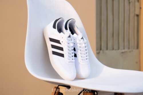 Giày đạp xe Adidas Velosamba White Black Gum IE7024