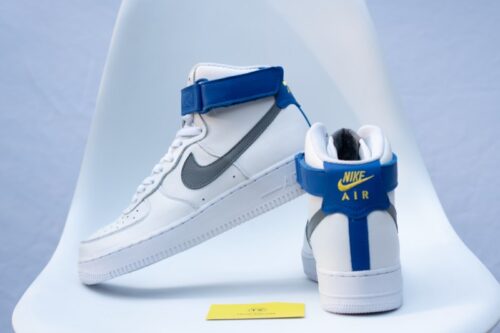 Giày Nike Air Force 1 High iD White Grey Blue DN4168-991