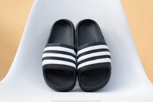 Dép chính hãng Adidas Adilette 22 Black White - 38