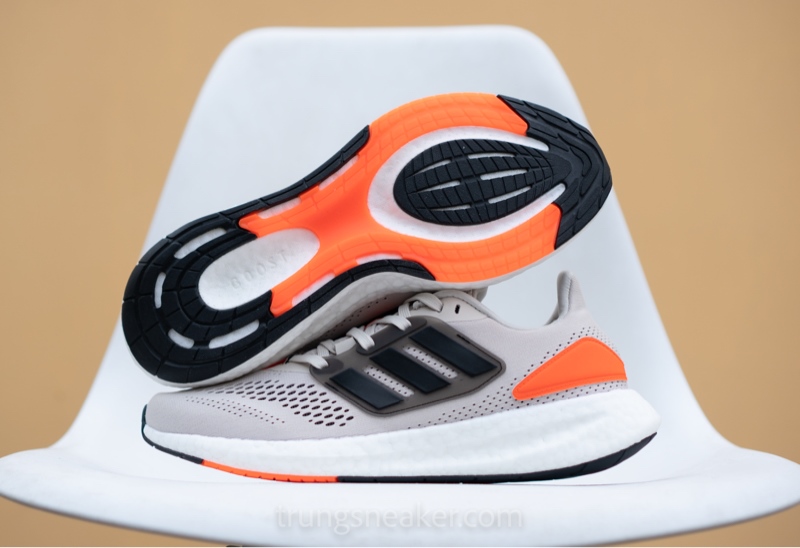 Giày chạy bộ Adidas Pureboost 22 Beige Orange GZ5176 - 42.5