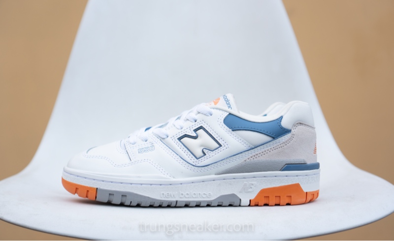 Giày New Balance 550 White Mercury Blue GSB550WB - 38.5