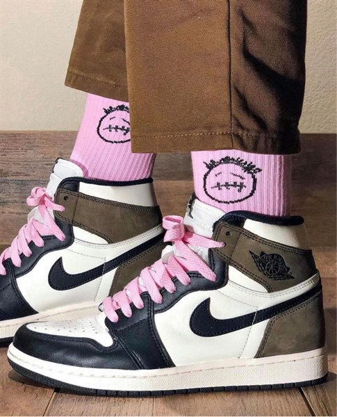 Dây Giày Nike Air Jordan 1 High hồng Travis Scott Chính Hãng - 170cm