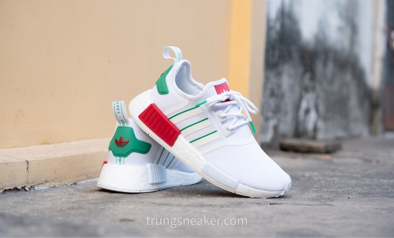 Giày Adidas NMD R1 White Green Red HQ9987 - 38 Giày Adidas NMD R1 White Green Red HQ9987 - 38