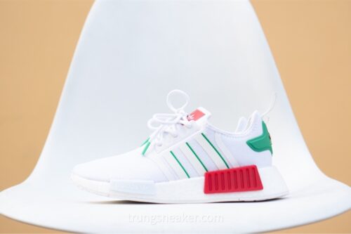 Giày Adidas NMD R1 White Green Red HQ9987 - 38