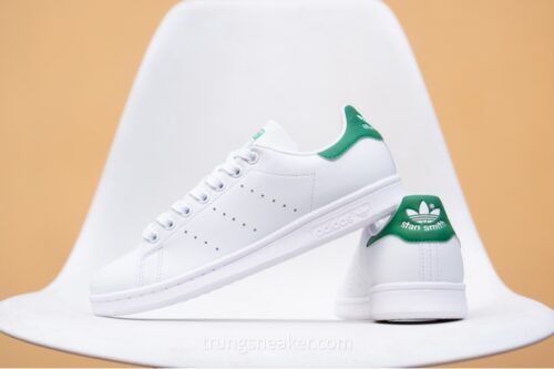 Giay Adidas Stan Smith White Green FX5502 S n