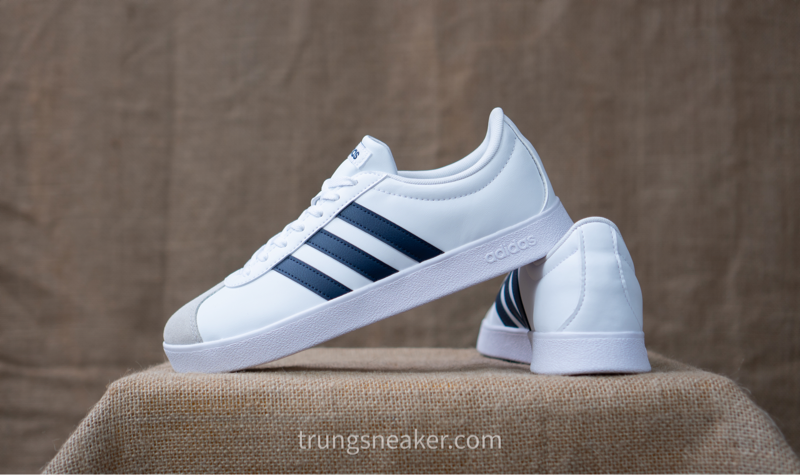 Giày Adidas VL Court Base White Navy ID3709 - 42 Giày Adidas VL Court Base White Navy ID3709 - 42