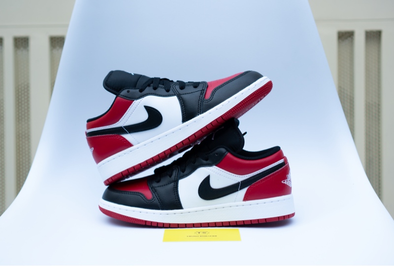 Giày Air Jordan 1 Low Bred Toe 553560-161 - 39