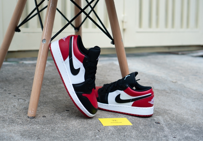 Giày Air Jordan 1 Low Bred Toe 553560-161 - 39