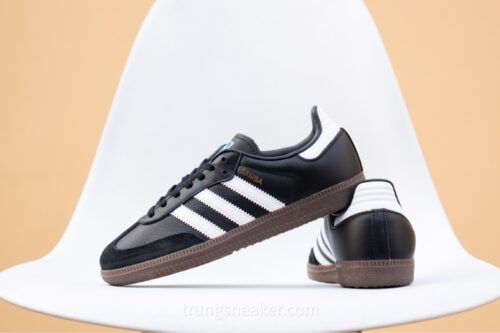 Giày chính hãng Adidas Samba OG J Black IE3676 - 36