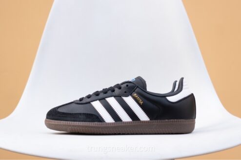 Giày chính hãng Adidas Samba OG J Black IE3676 - 36