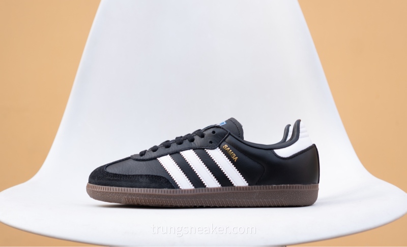 Giày chính hãng Adidas Samba OG J Black IE3676 - 36