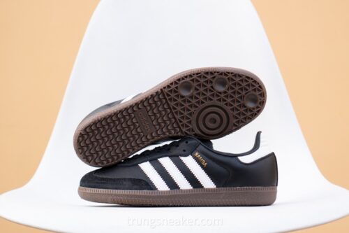 Giày chính hãng Adidas Samba OG J Black IE3676 - 36