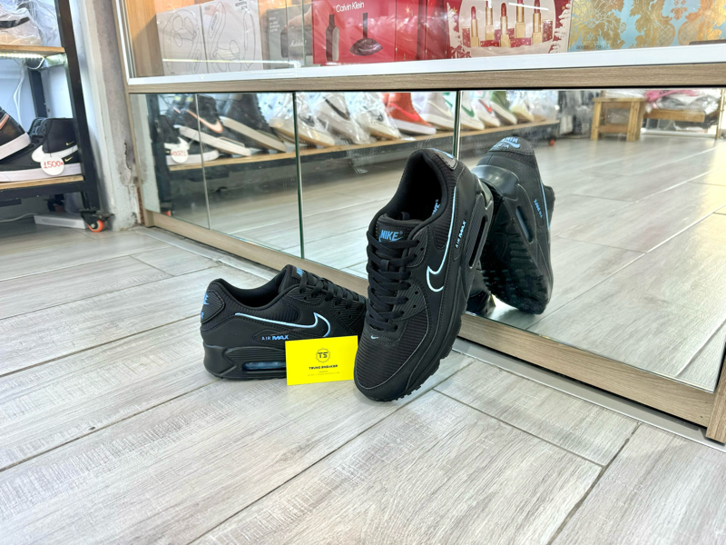 Giày Nike Air Max 90 Black Blue FJ4218-001 - 42.5