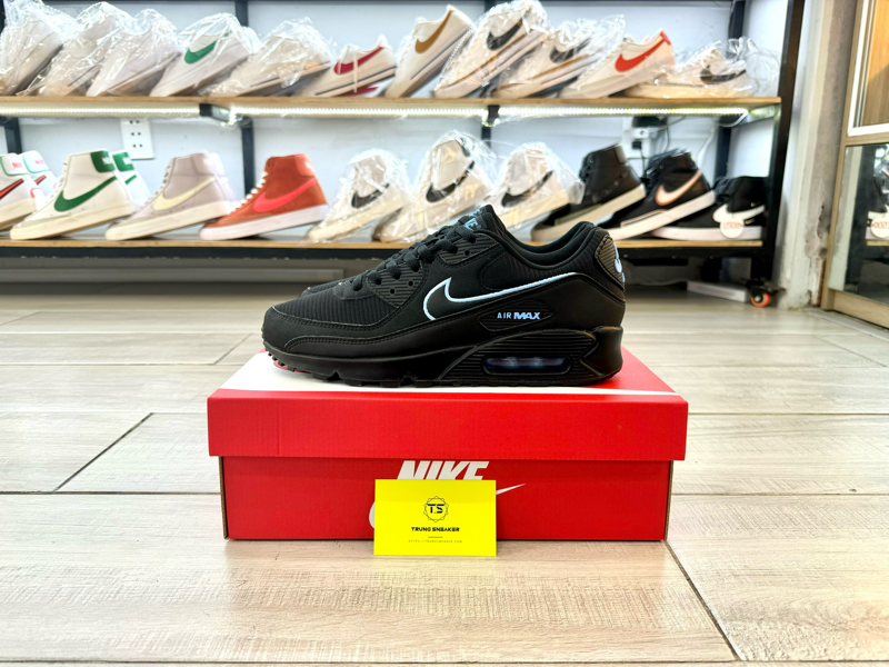 Giày Nike Air Max 90 Black Blue FJ4218-001 - 42.5