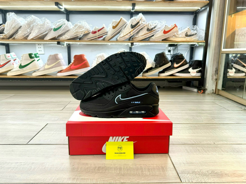 Giày Nike Air Max 90 Black Blue FJ4218-001 - 42.5