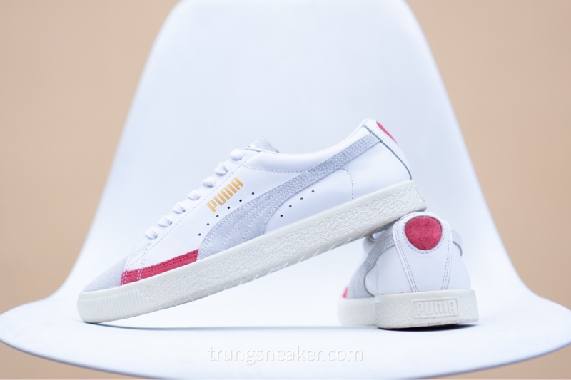 Giày Puma Basket White High Risk Red 372073-04 - 41 Giày Puma Basket White High Risk Red 372073-04 - 41