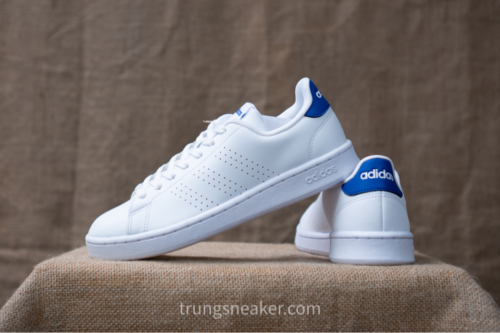 Giày Tennis Adidas Advantage White Blue ID9644 - 40